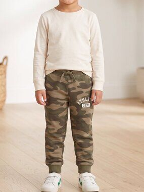 NWT | Carter's Boys Green Camouflage Athletic Dept Fleece Jogger Sweatpants | 5